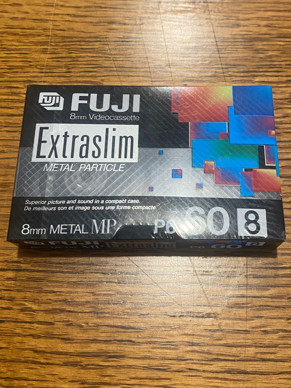 Vintage Sealed Fuji 8mm VideoCassette Extraslim P6-60 Metal